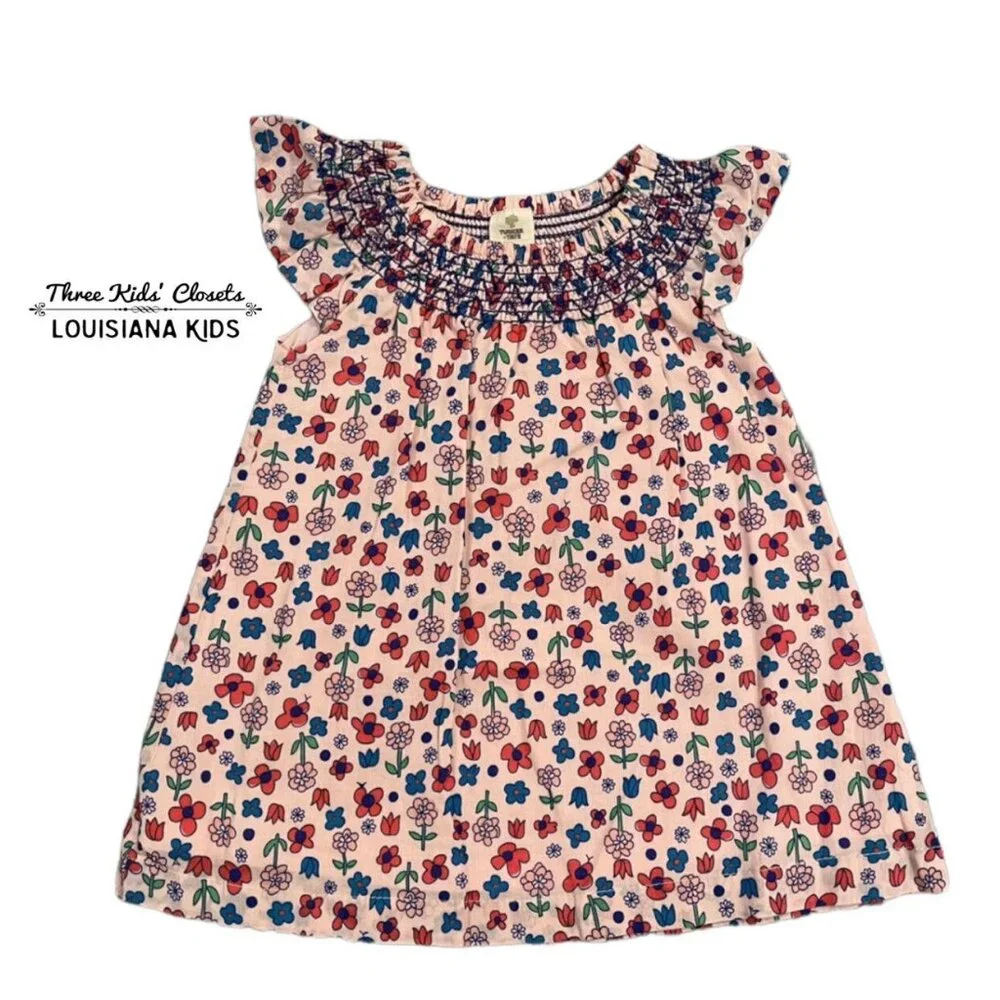 Tucker + Tate 3m Floral Smocked Dress & Bloomers Set